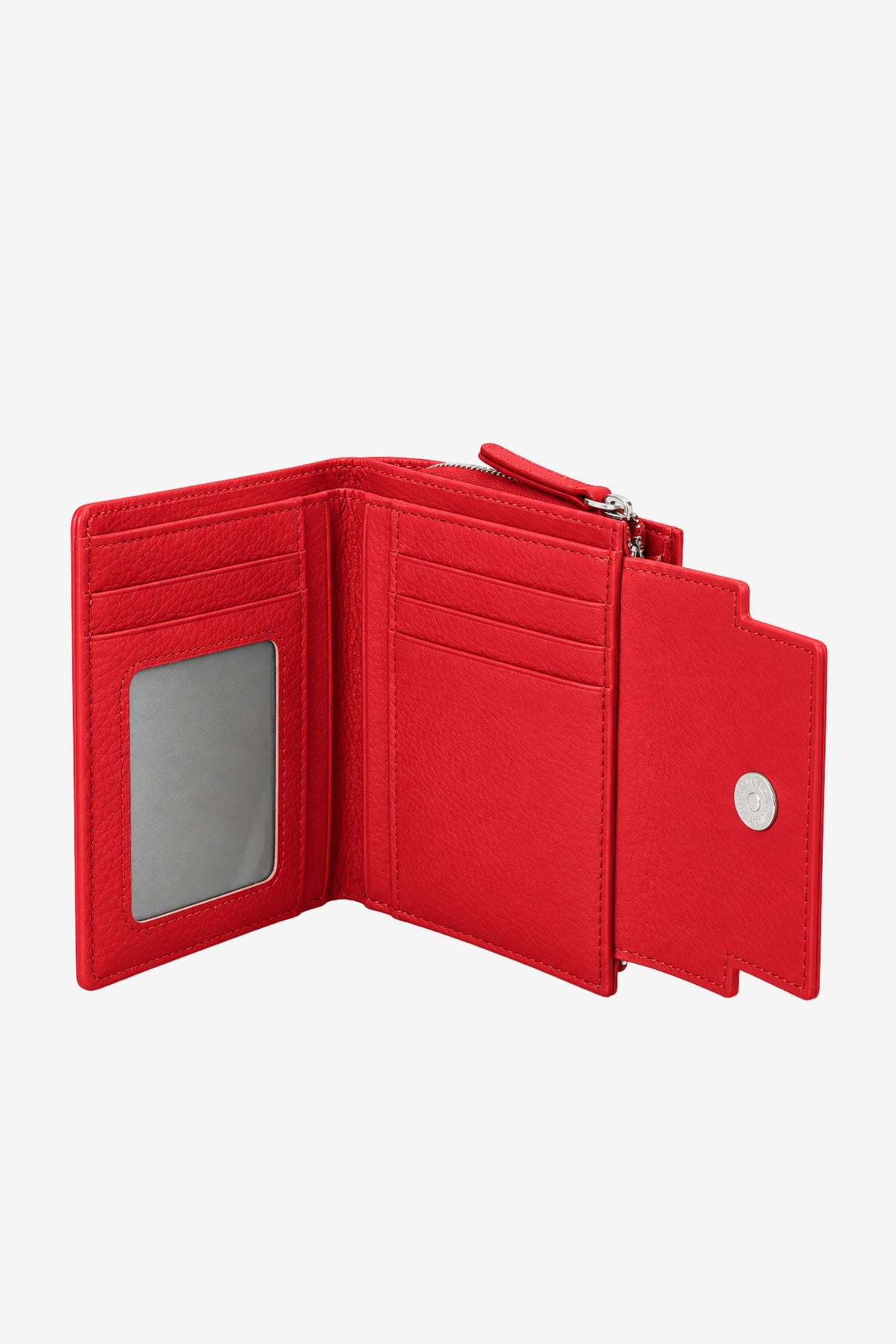 Textured Red Turn-Lock Wallet-Global Republic