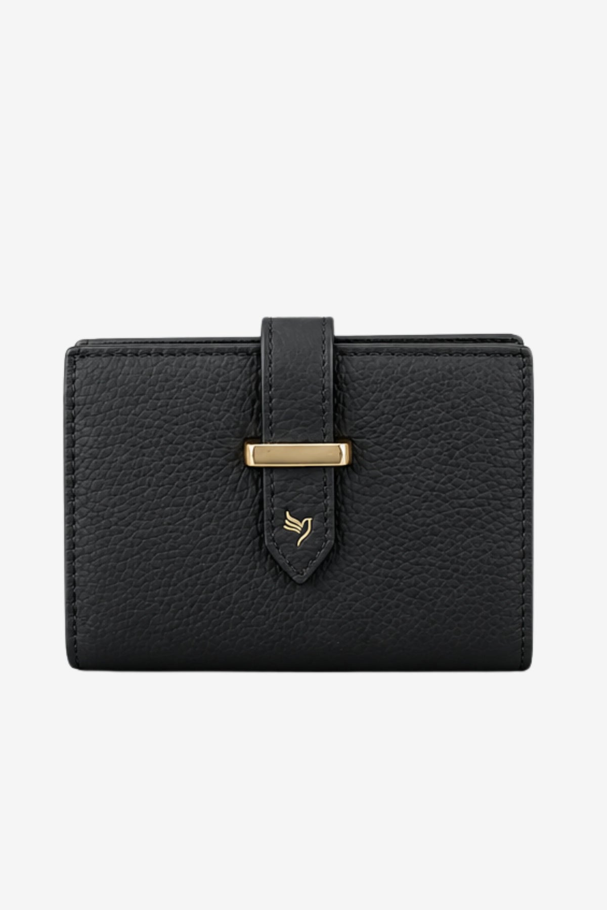 Black Textured Long Wallet -Global Republic