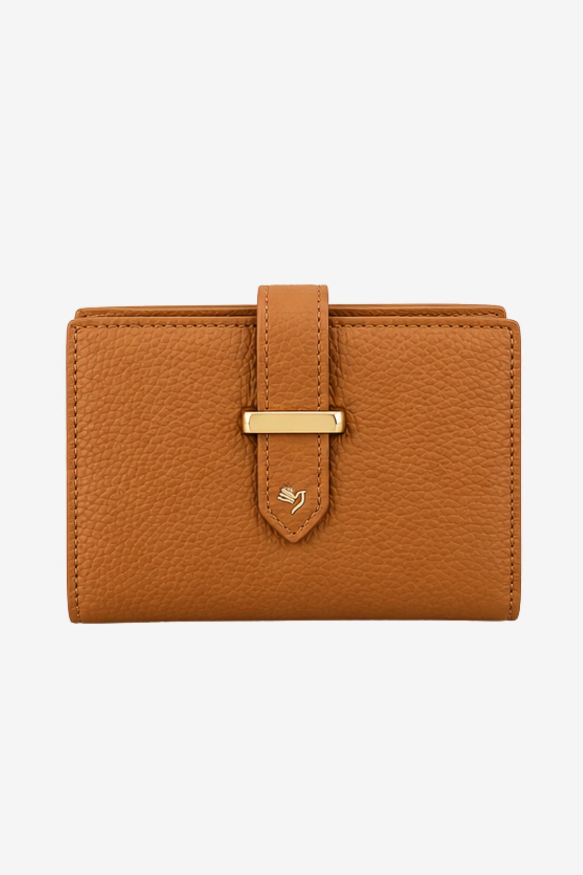 Tan Textured Long Wallet -Global Republic