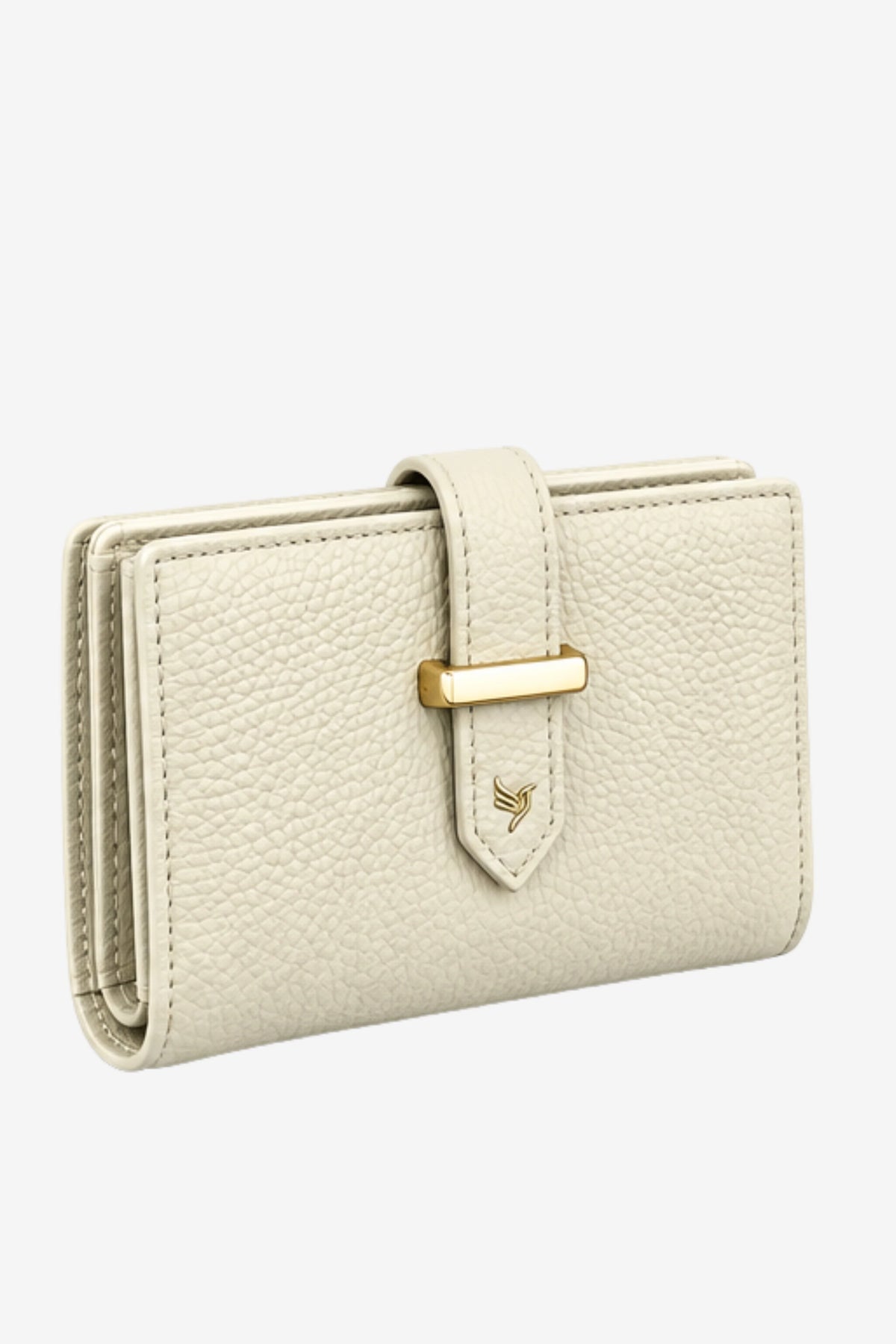 White Textured Long Wallet-Global Republic