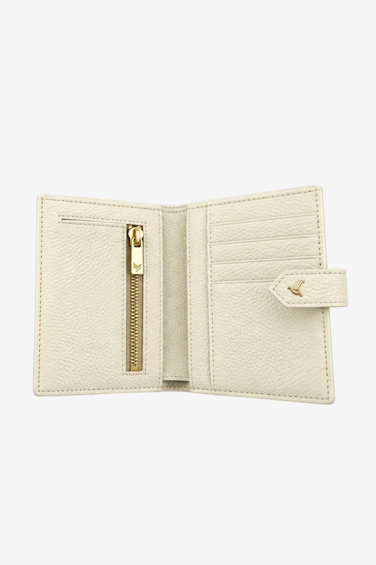 White Textured Long Wallet-Global Republic
