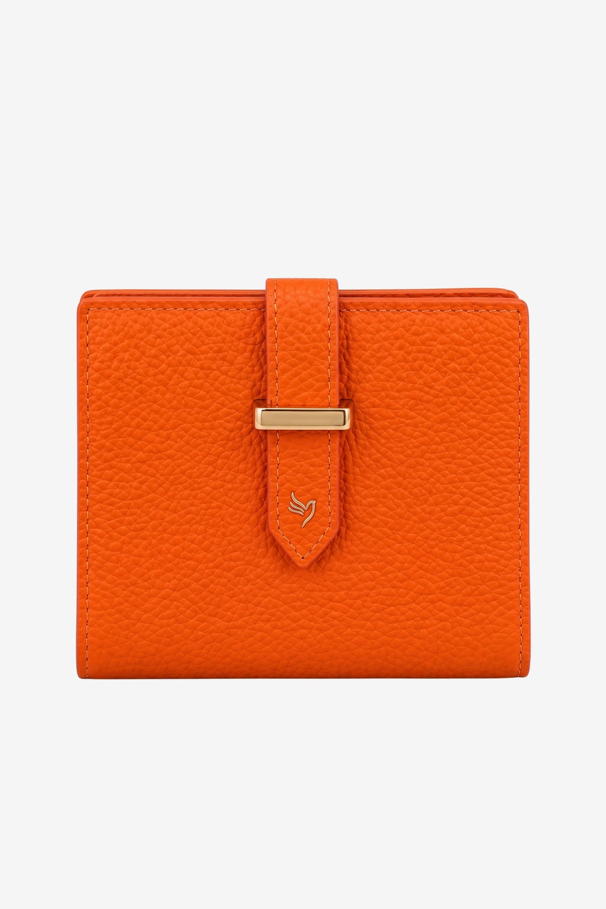 Orange Textured Long Wallet-Global Republic