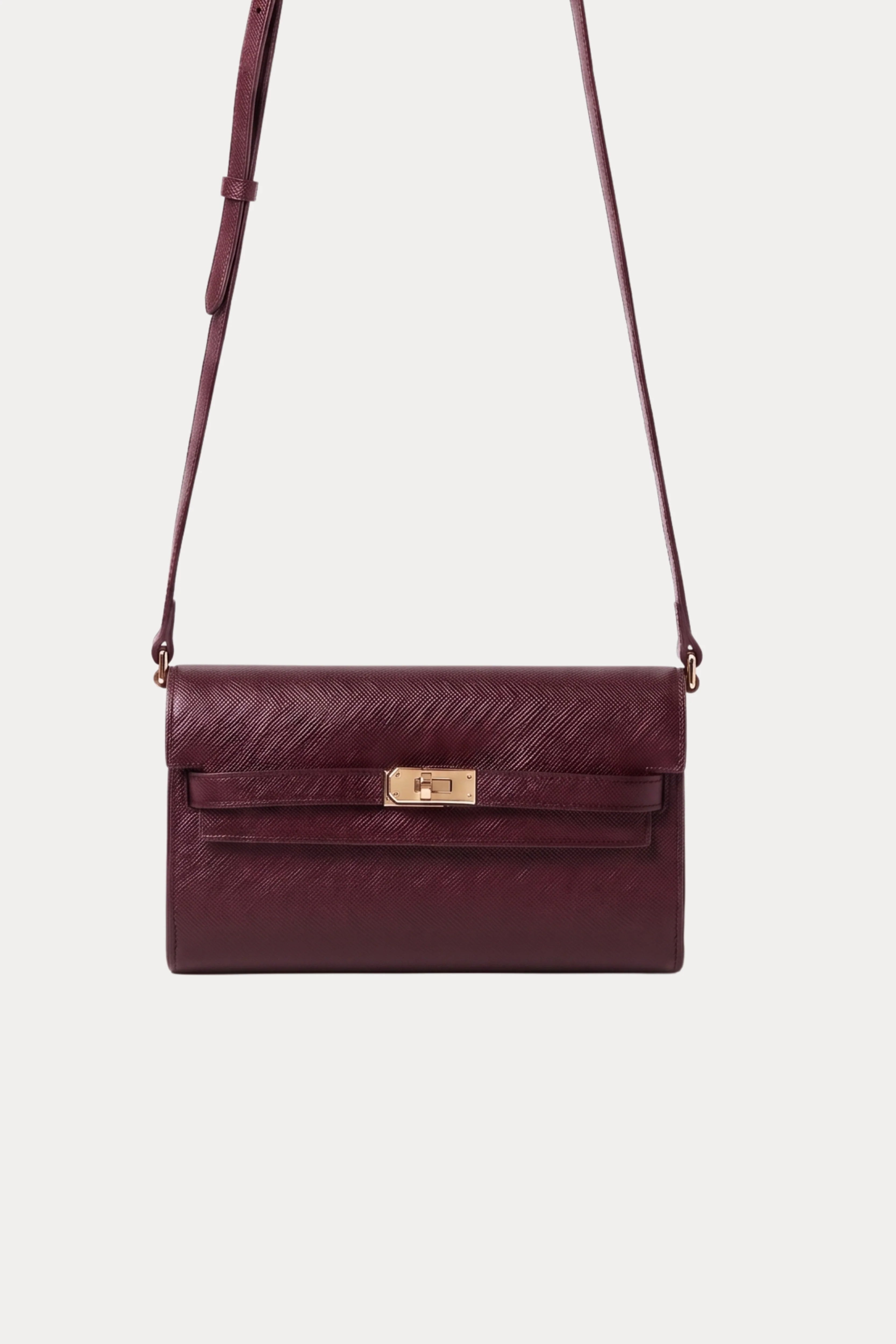 Wine Leather Wallet Sling Bag-Global Republic