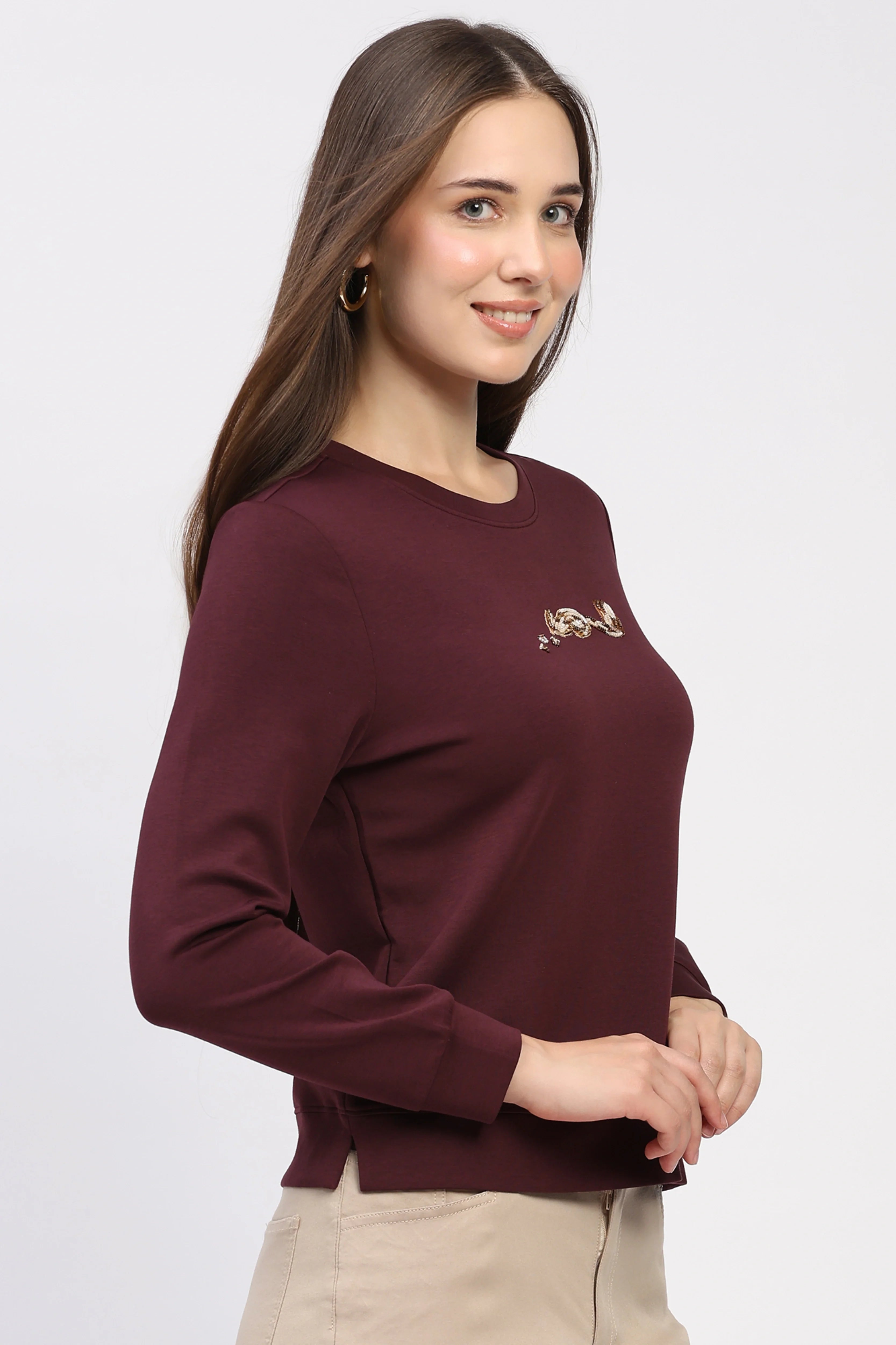 Wine Modal Sweatshirt