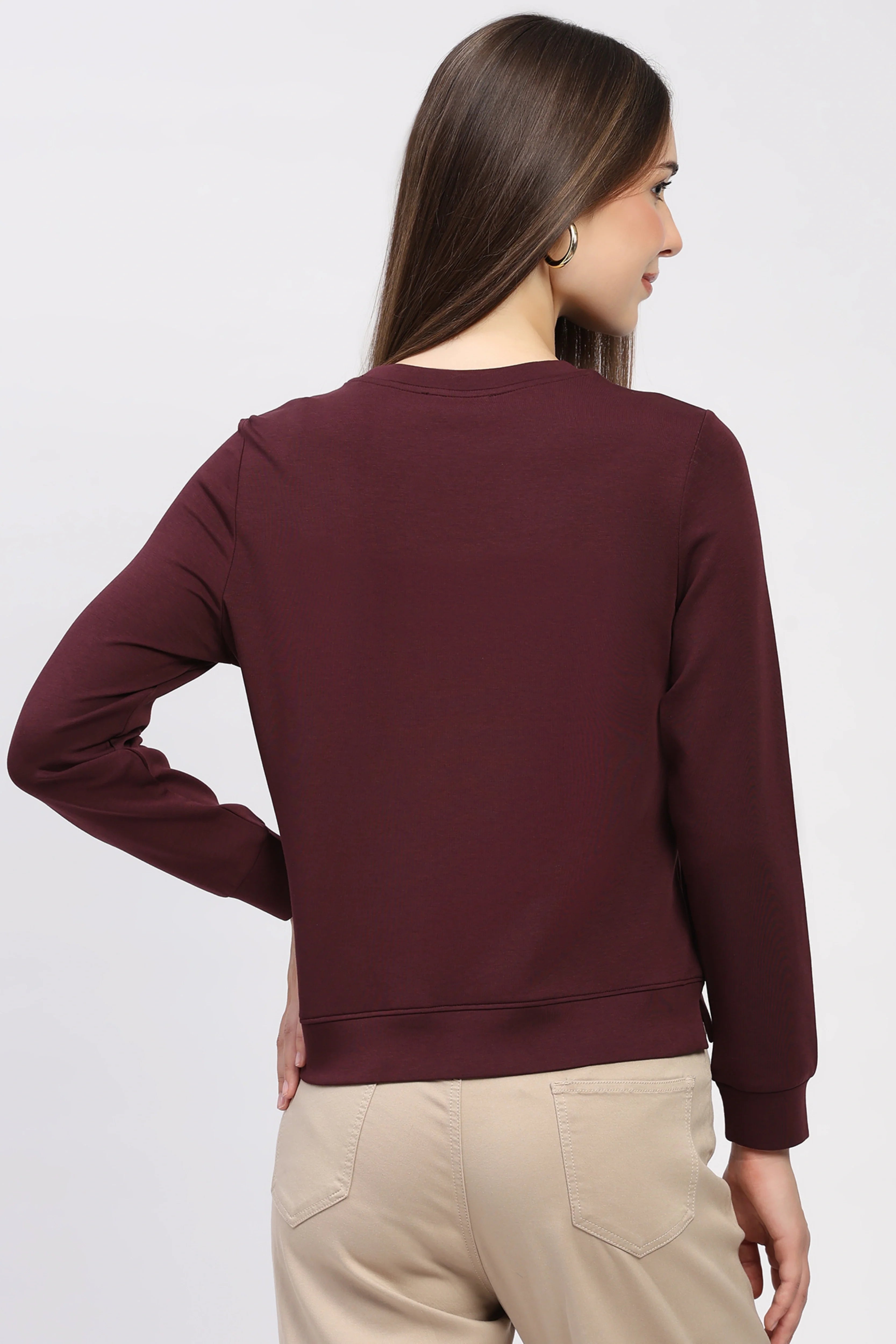 Wine Modal Sweatshirt