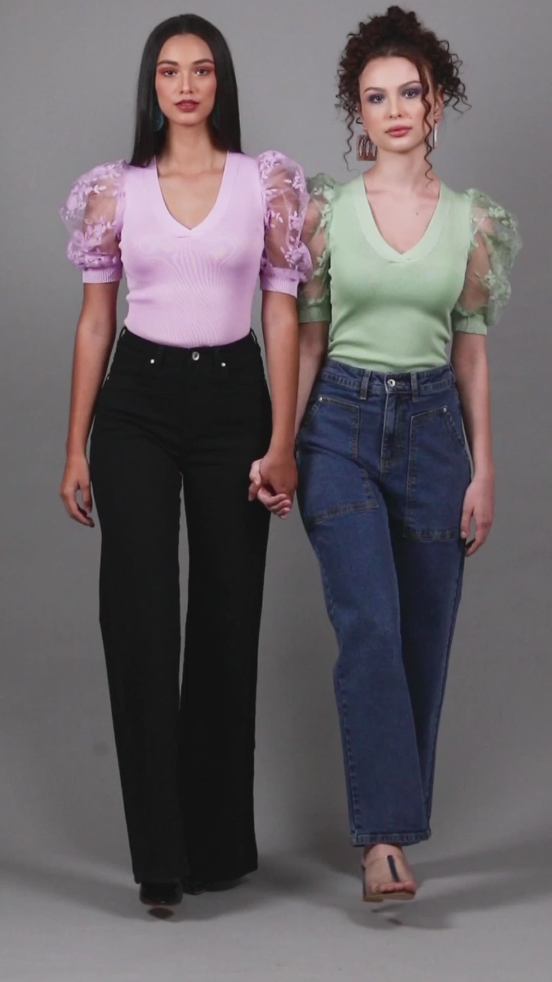 Women Pastel Green Knit Top