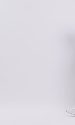 White Stretchable Bootcut Trousers