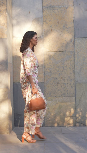 Multi Tropical Print Cotton Co-ord Set