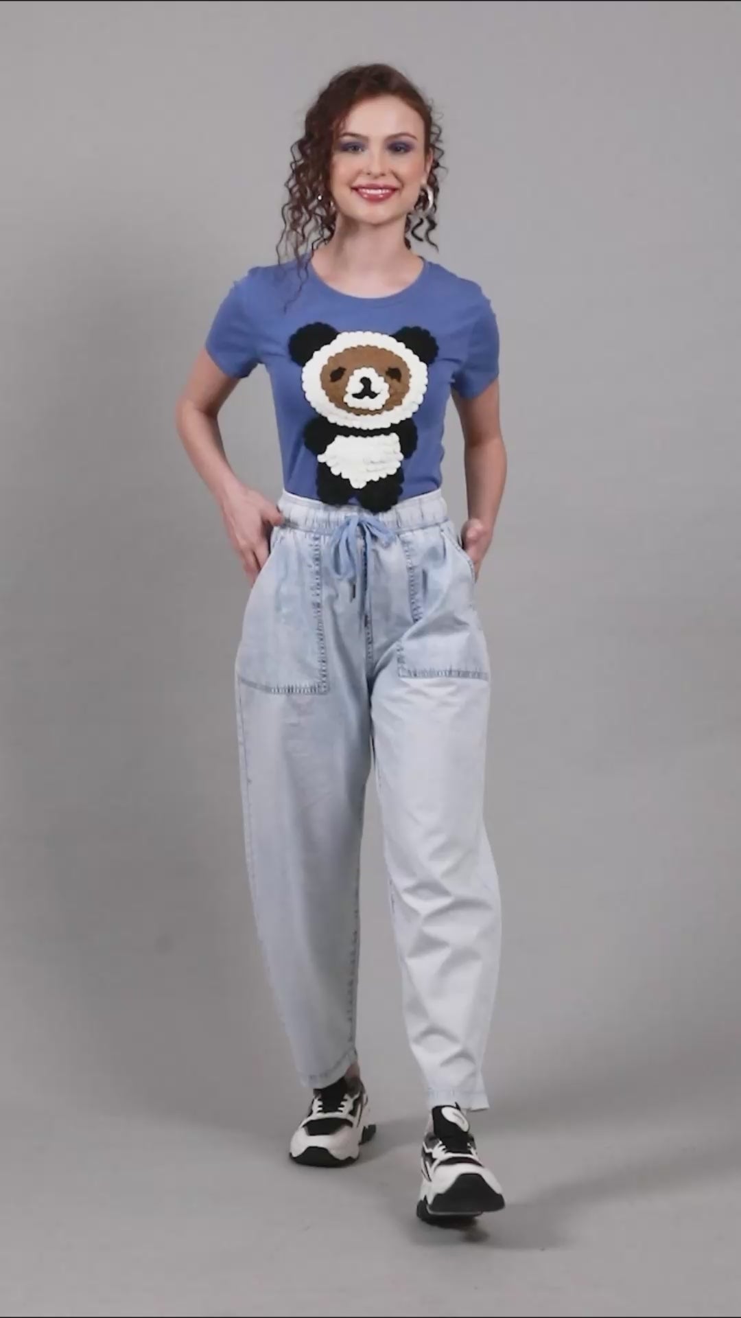 Women Animation Printed tee T-Shirt