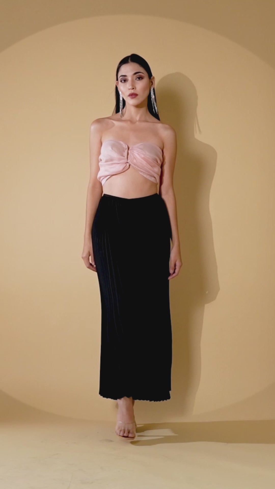 Women Dust Pink Zari Work Stole