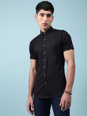 Men Black Casual Shirt