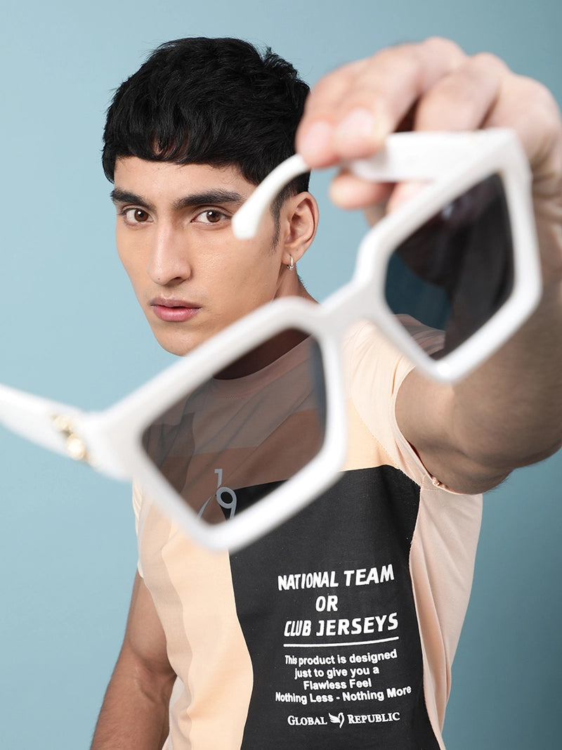 Men Peaches Alpha Printed T-Shirt