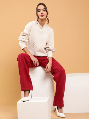 women red pocket jeans