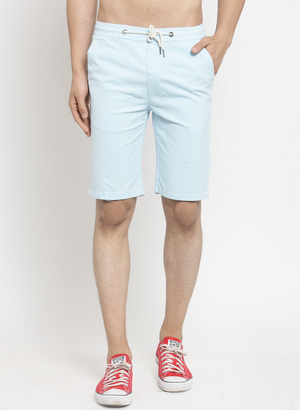 Men Black Solid Regular Fit Regular Shorts