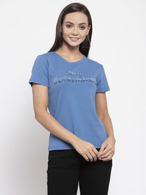 Ladies alpha Printed Combo Of 2 T-Shirts