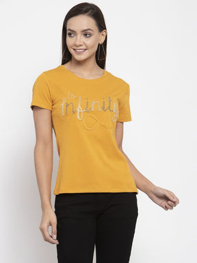 Ladies N/H alpha Printed Combo Of 2 T-Shirts