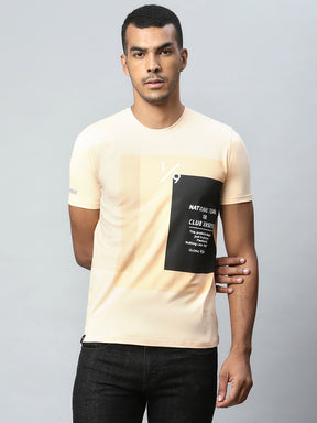 Men Peaches Alpha Printed T-Shirt