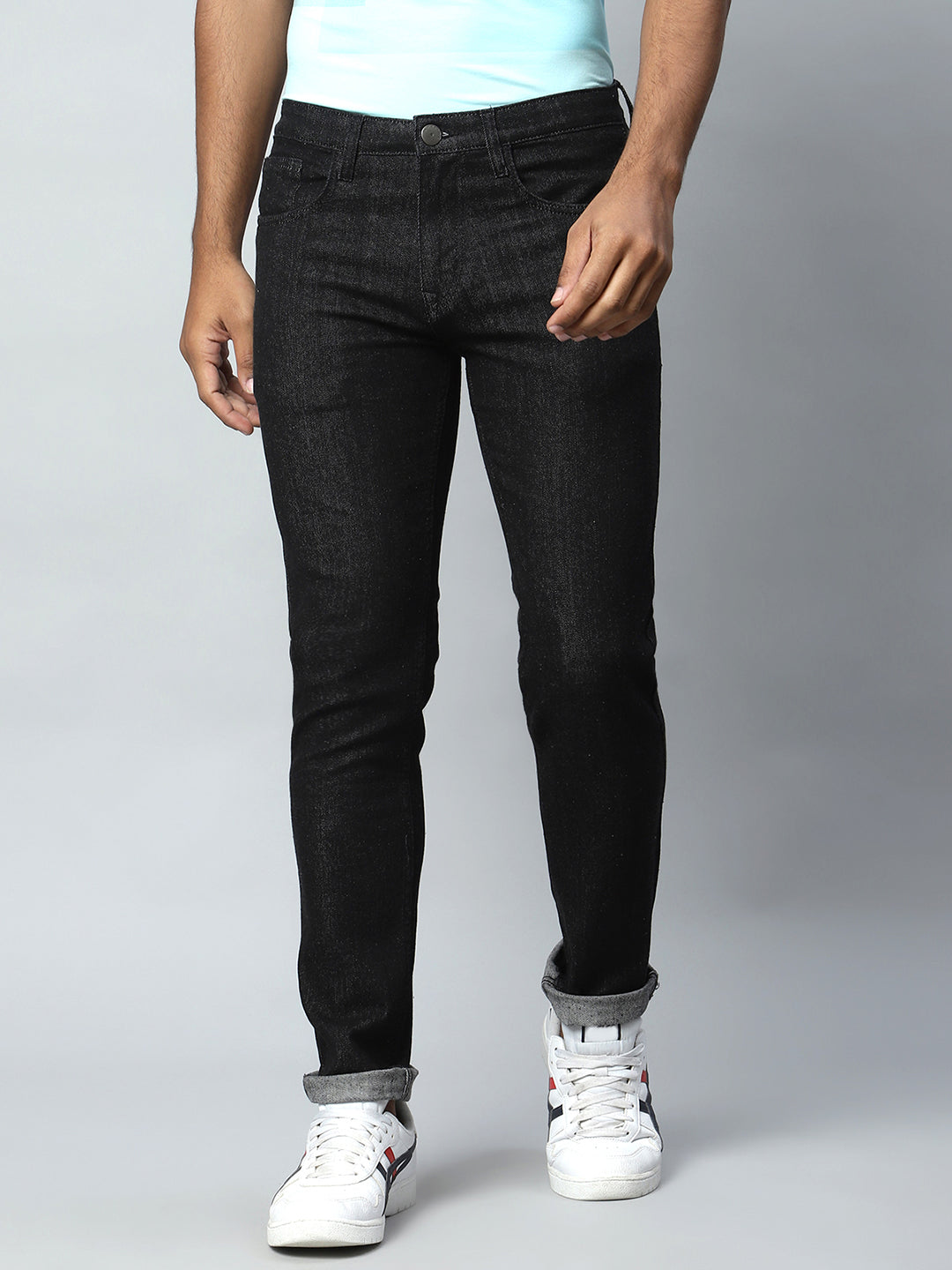 Men Black Casual Jeans