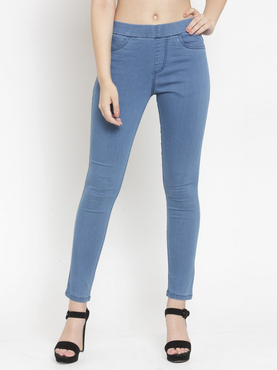 Women Blue Jegging