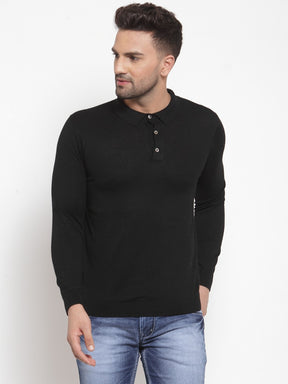 Mens Black Pullover