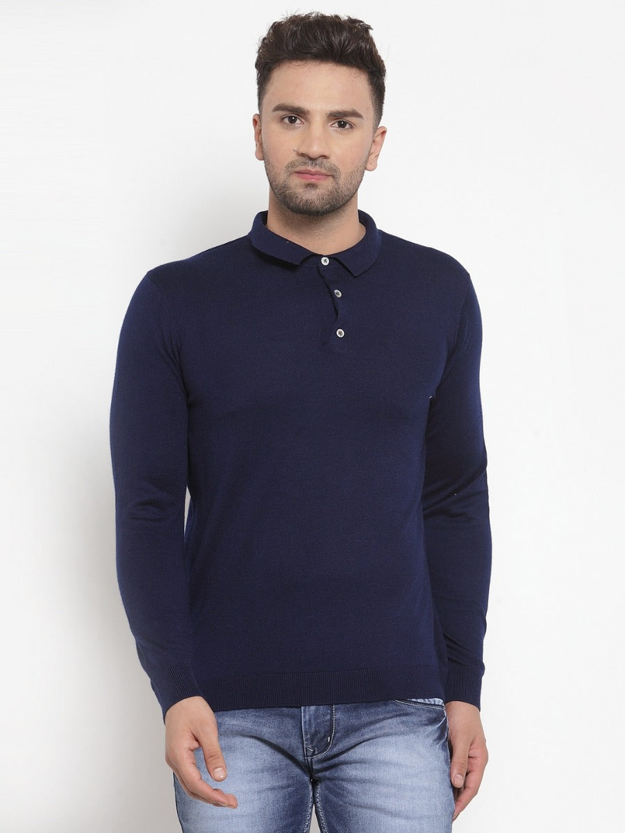 Mens Blue Pullover