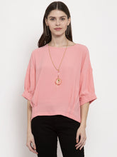 Ladies Fuscia beige Top