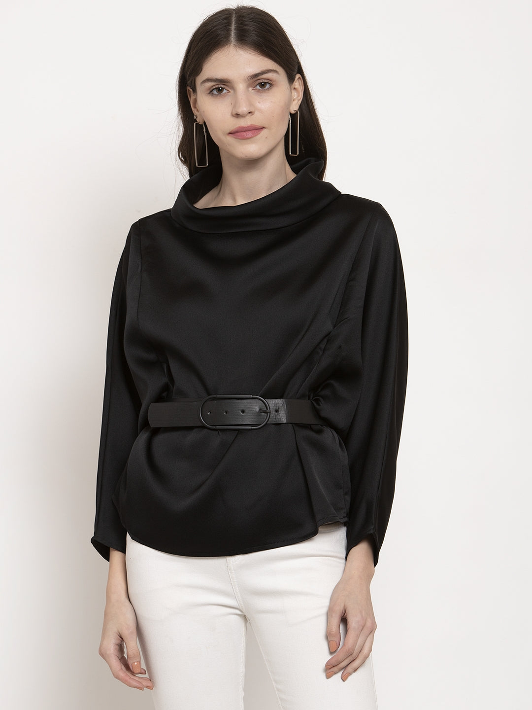 Ladies satin Cowl top