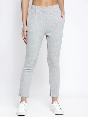 Women Grey Solid Jegging
