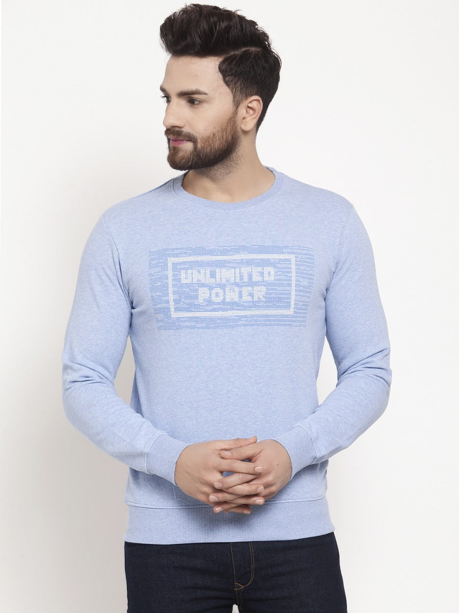 Mens Blue Sweat Shirt