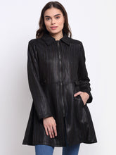  Black Collared  Coat