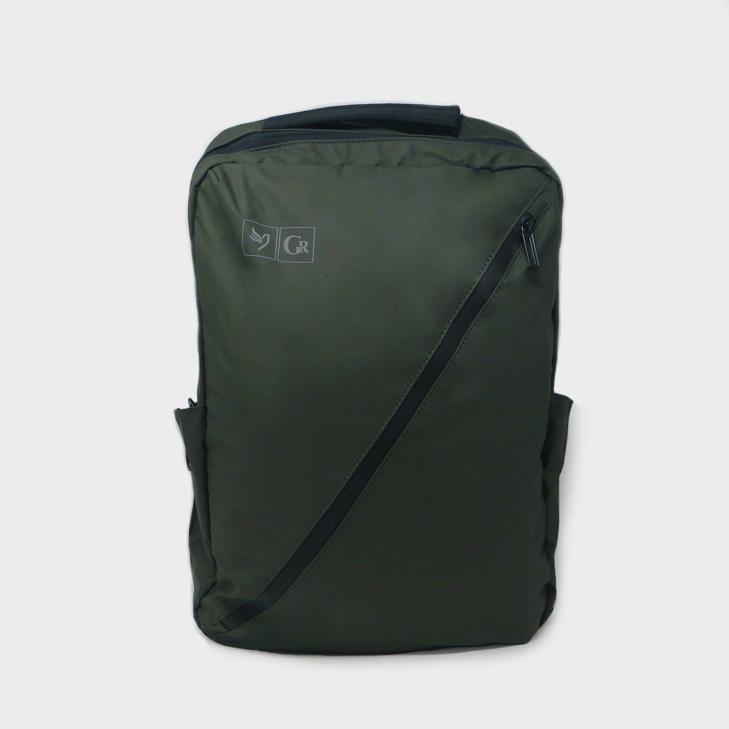Green Solid Laptop Bag