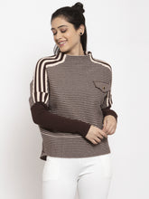 Shop Online Brown Checked Pullover