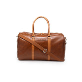 Tan, PU Leather, Travelling Duffle Bag (19X11X9)