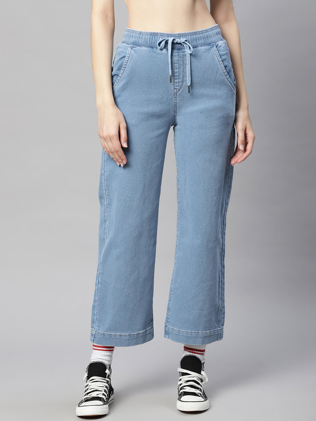 Blue Denim Lose-Fit Lower
