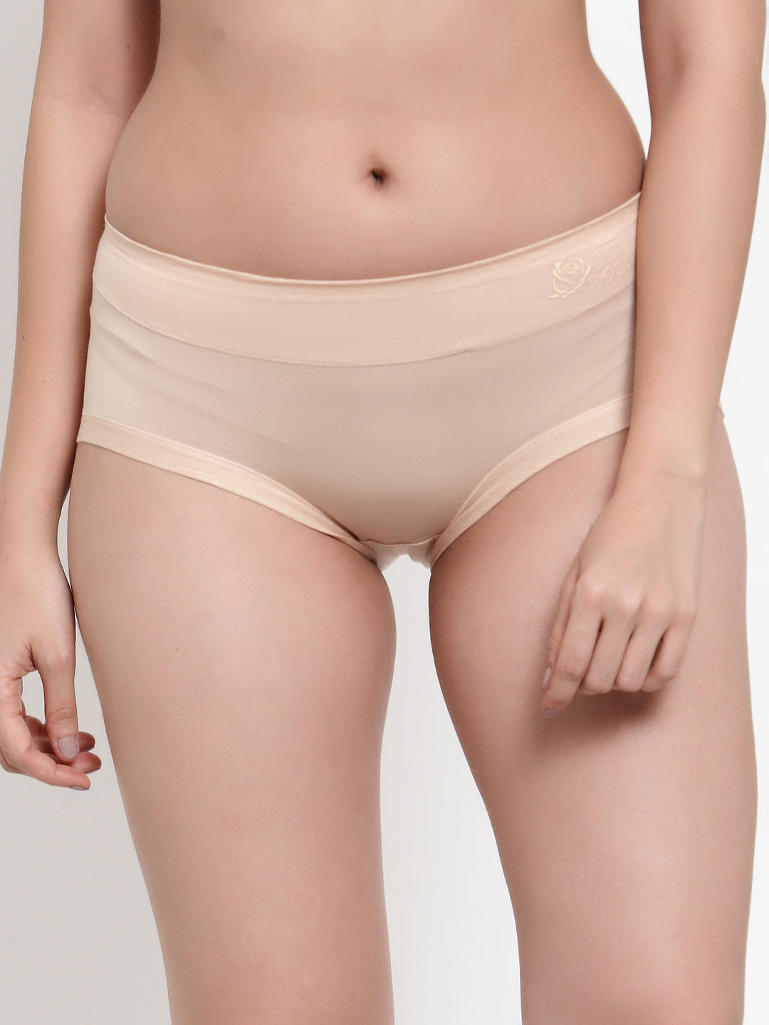 Women Skin Cotton Viscose Lycra Solid Briefs - Global Republic