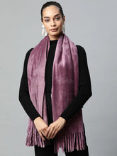 Swarovski Motif Mauve Stole
