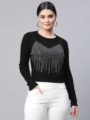 black pullover women's