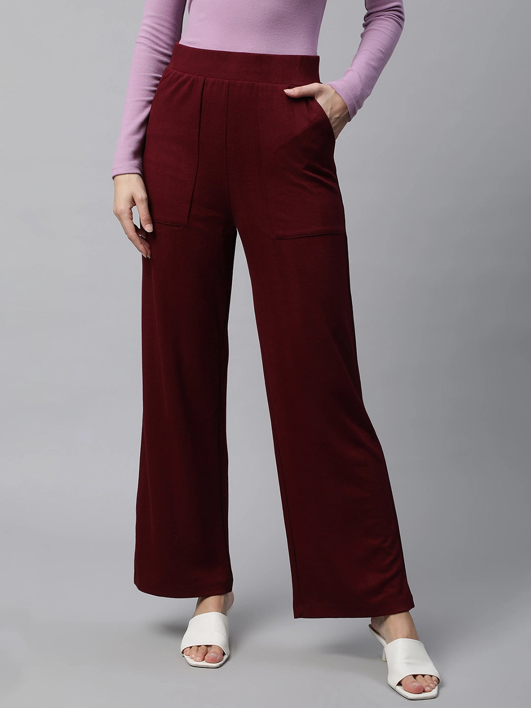 wine elegant multipurpose wide leg lower