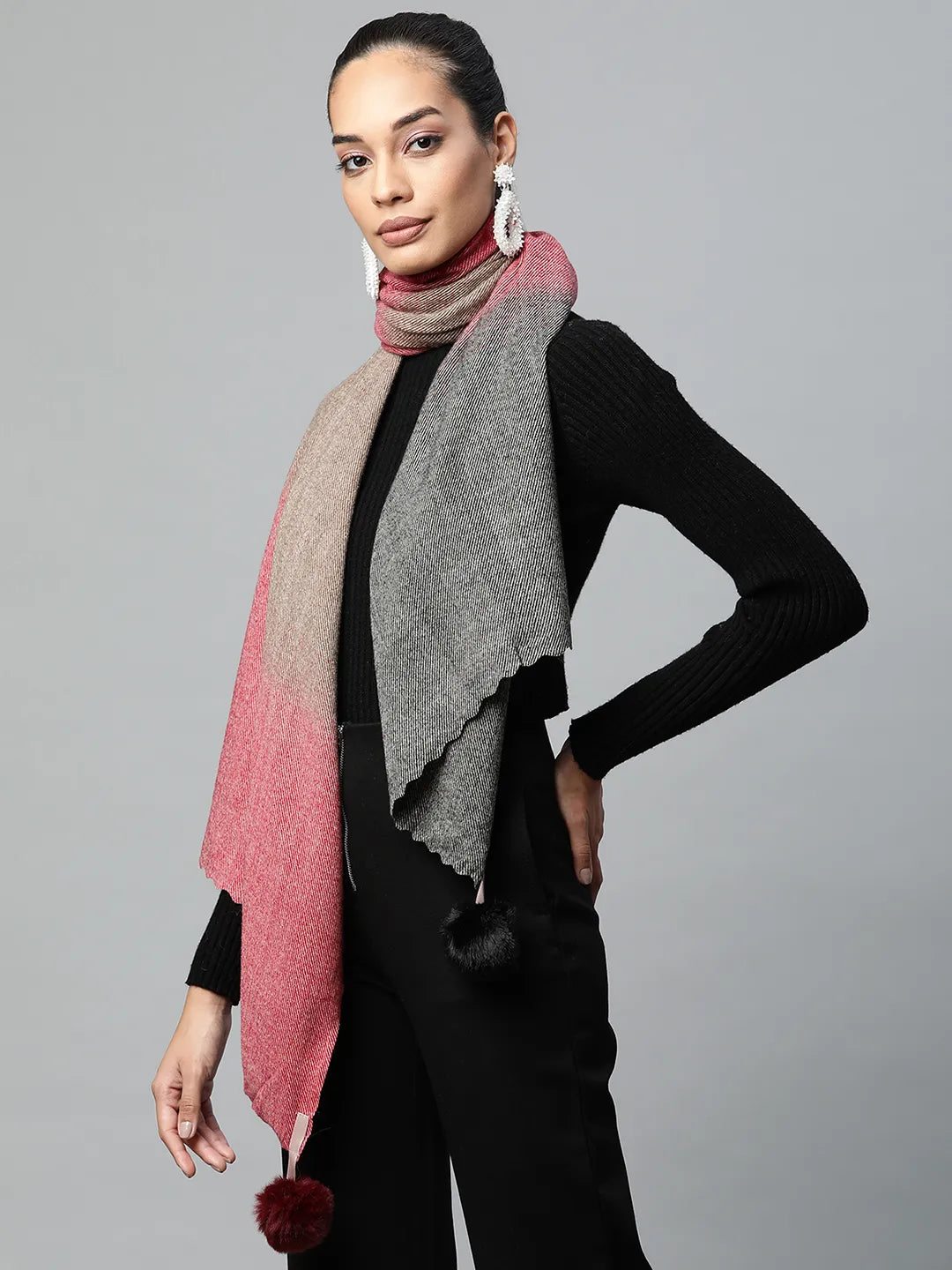 Women Ombre Dyed Marhoon Stole