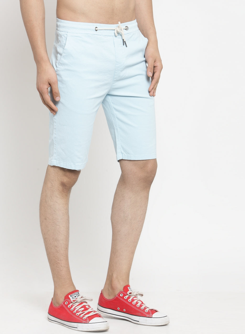 Men Black Solid Regular Fit Regular Shorts