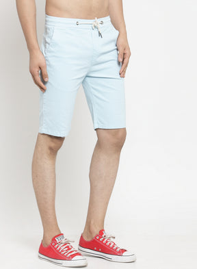 Men Black Solid Regular Fit Regular Shorts