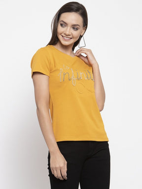 Ladies N/H alpha Printed Combo Of 2 T-Shirts