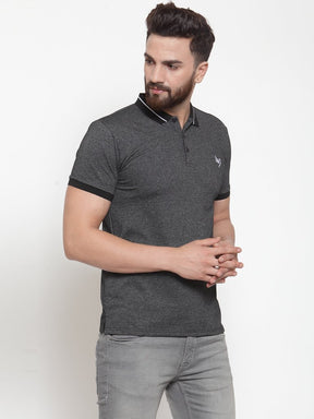 Mens Plain Navy And Olive Combo Of 2 T-Shirts