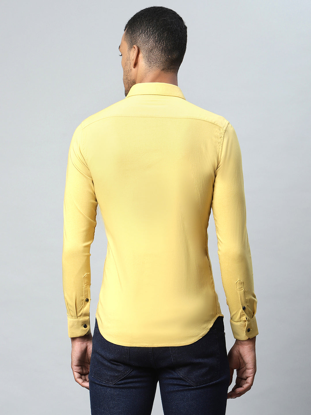 Men Mustard Formal Shirt