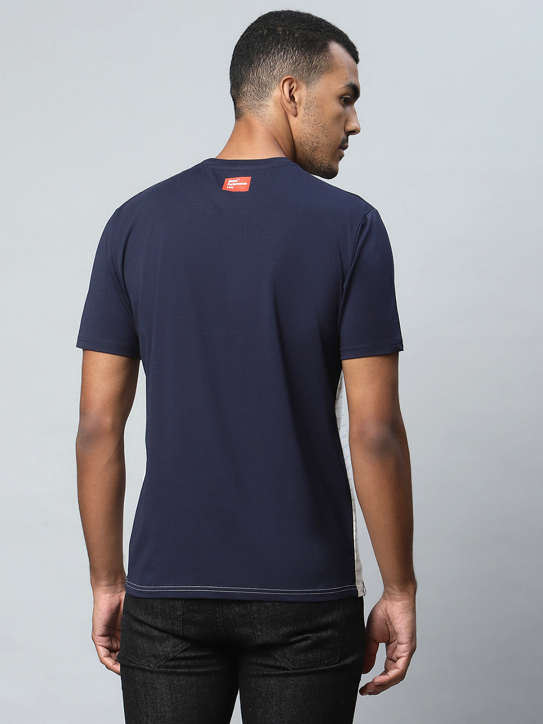 Navy Blue Alpha Printed Night Suit - Global Republic