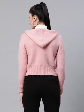  Pink Fleece Regular Casual