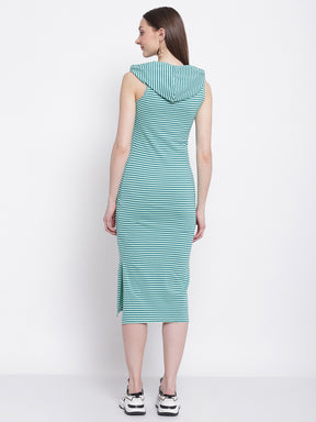 women white ocen blue stripso stripes casual dress