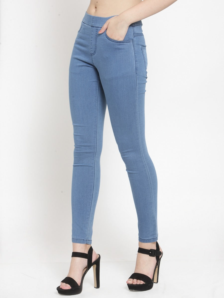 Women Blue Jegging