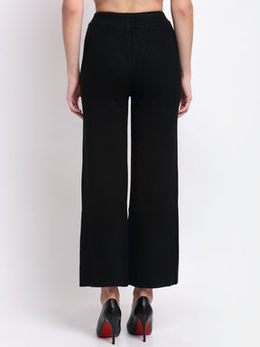 Black KNIT Solid Lower