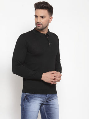 Mens Black Pullover